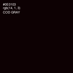 #0E0103 - Cod Gray Color Image